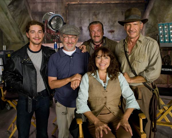 Indiana Jones y el Reino de la Calavera de Cristal : Foto Steven Spielberg, Shia LaBeouf, Karen Allen, Harrison Ford, Ray Winstone