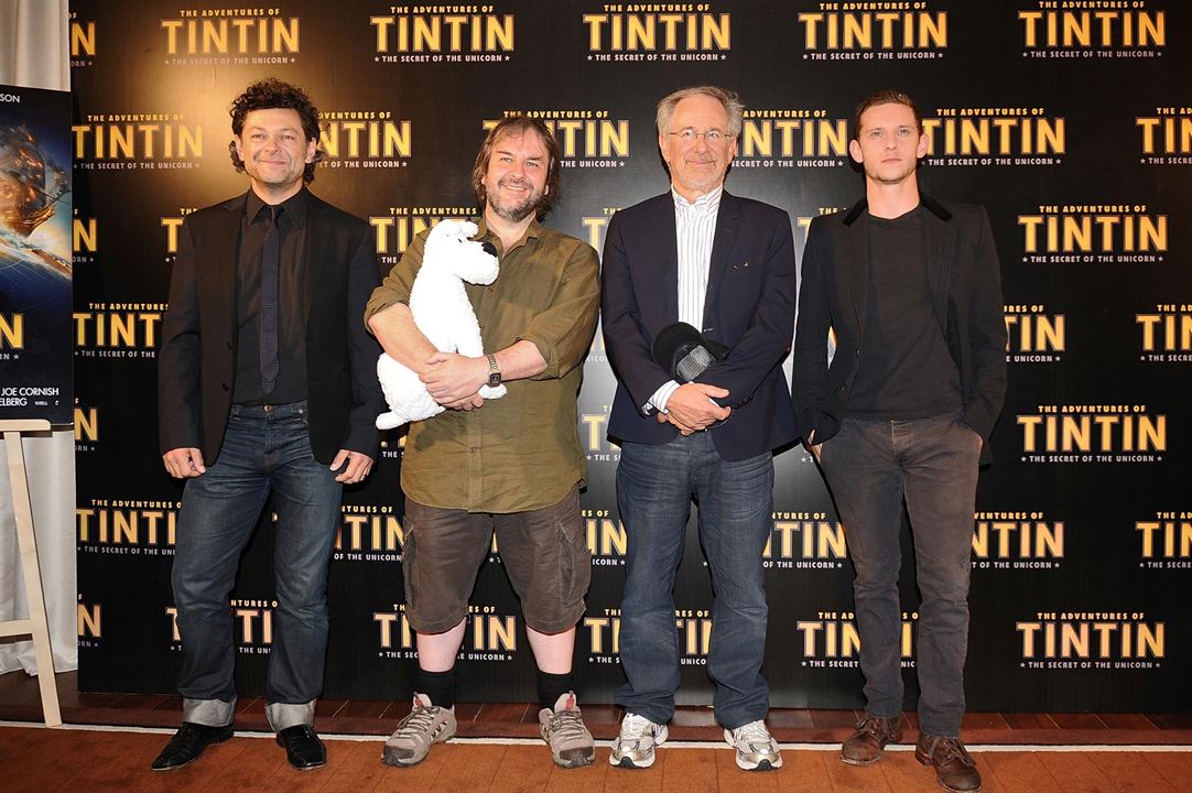 Las aventuras de Tintín: El secreto del unicornio : Couverture magazine Peter Jackson, Andy Serkis, Jamie Bell, Steven Spielberg