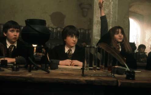 Harry Potter y la Piedra Filosofal : Foto Chris Columbus, Daniel Radcliffe, Emma Watson, Matthew Lewis