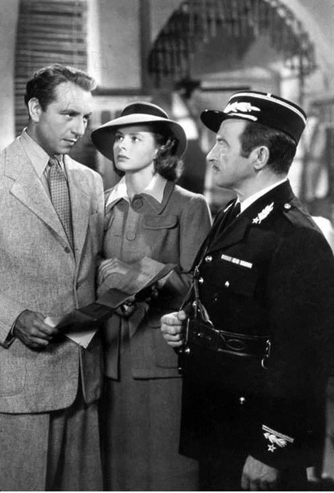 Casablanca : Foto Paul Henreid, Ingrid Bergman, Michael Curtiz, Claude Rains