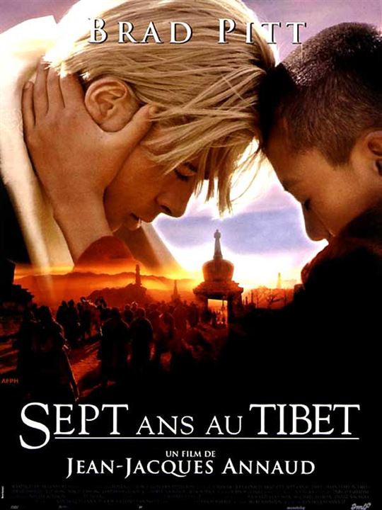 Siete años en el Tíbet : Cartel