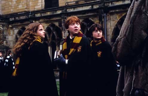 Harry Potter y la Cámara Secreta : Foto Chris Columbus, Daniel Radcliffe, Emma Watson, Rupert Grint
