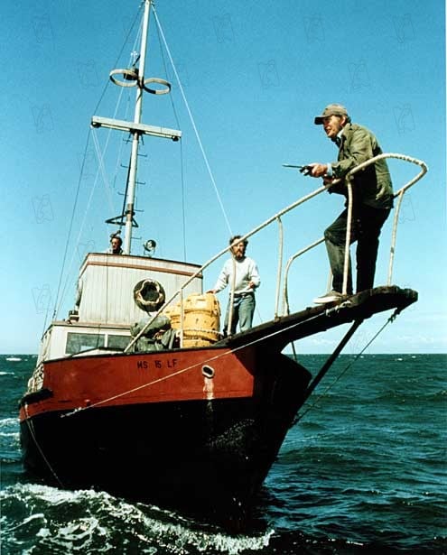 Tiburón : Foto Robert Shaw, Roy Scheider, Richard Dreyfuss, Steven Spielberg