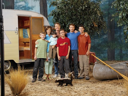 Foto Christopher Masterson, Jane Kaczmarek, Frankie Muniz, Bryan Cranston, Erik Per Sullivan, Justin Berfield