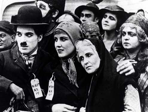 Foto Edna Purviance, Charles Chaplin