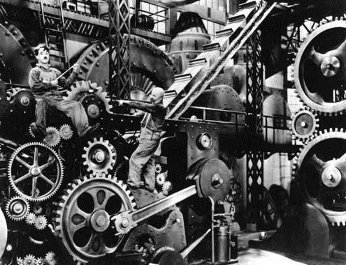 Tiempos modernos : Foto Chester Conklin, Charles Chaplin