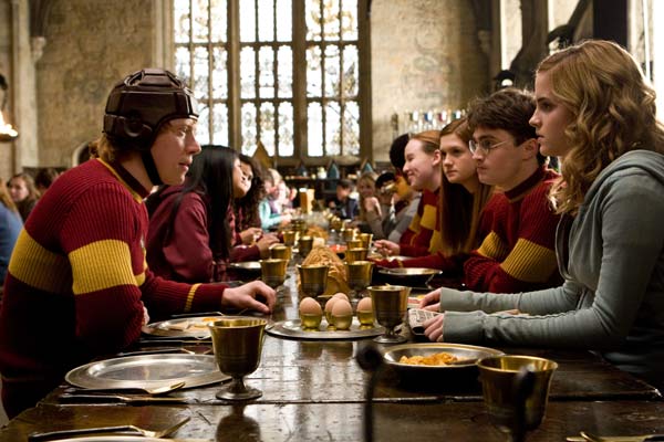 Harry Potter y el Misterio del Príncipe : Foto Bonnie Wright, Rupert Grint, Emma Watson, Daniel Radcliffe