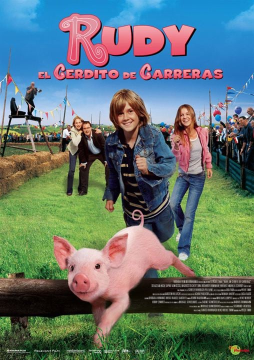 Rudy. El cerdito de carreras : Cartel