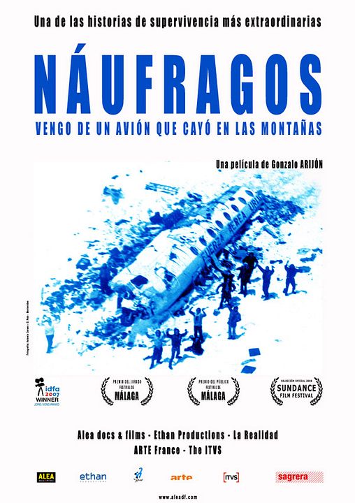 Náufragos. Vengo de un avión que cayó en las montañas : Cartel
