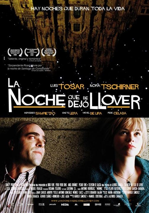 La noche que dejo de llover : Cartel