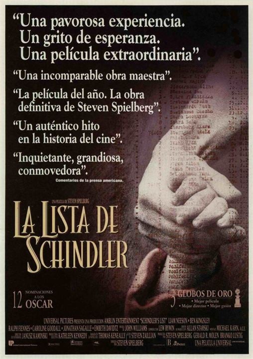 La lista de Schindler : Cartel