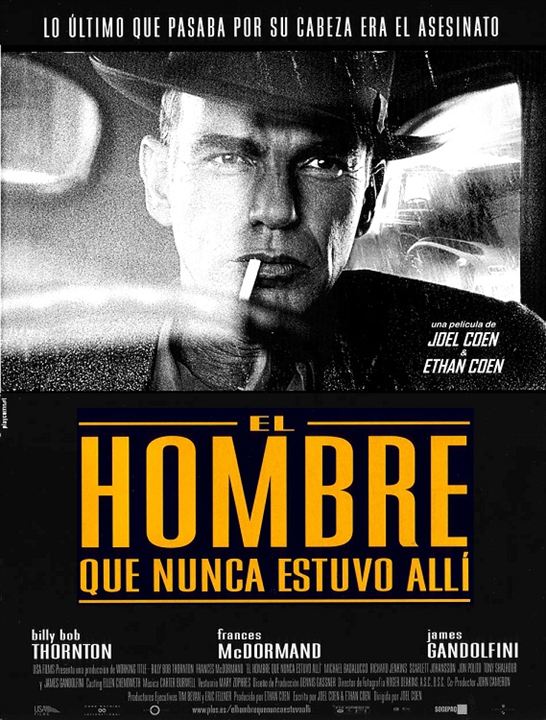 El hombre que nunca estuvo allí : Cartel