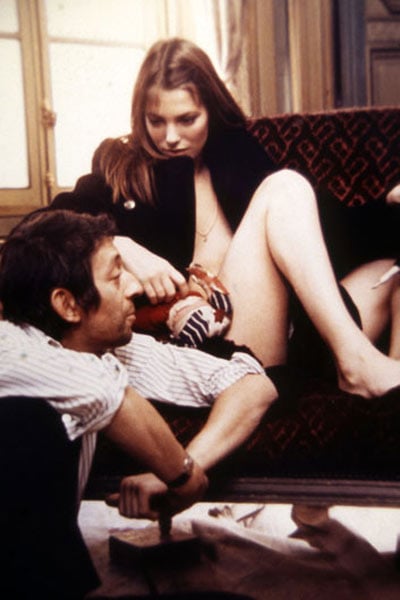 Foto Pierre Koralnik, Jane Birkin, Serge Gainsbourg