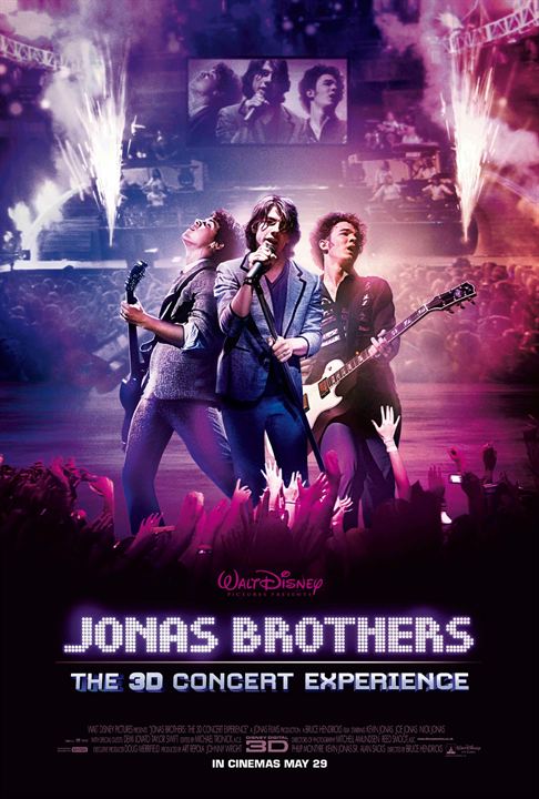 Jonas Brothers en concierto 3D : Cartel Bruce Hendricks, Kevin Jonas, Joe Jonas