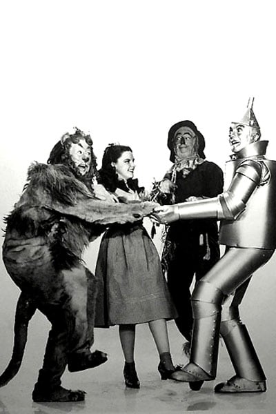El mago de Oz : Foto Jack Haley, Ray Bolger, Bert Lahr, Judy Garland, Victor Fleming