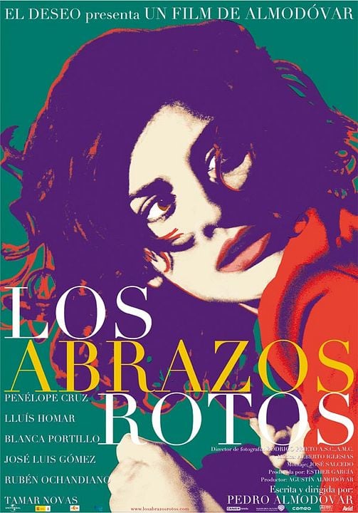 Los abrazos rotos : Cartel