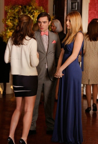 Foto Ed Westwick, Leighton Meester, Blake Lively