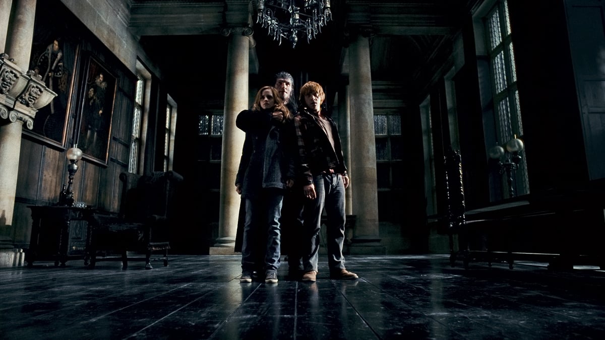 Harry Potter y las reliquias de la muerte: Parte 1 : Foto Rupert Grint, Dave Legeno, Emma Watson