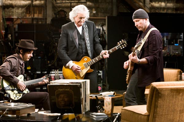 It Might Get Loud : Foto The Edge, Davis Guggenheim, Jimmy Page, Jack White