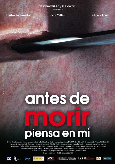 Antes de morir piensa en mí : Cartel