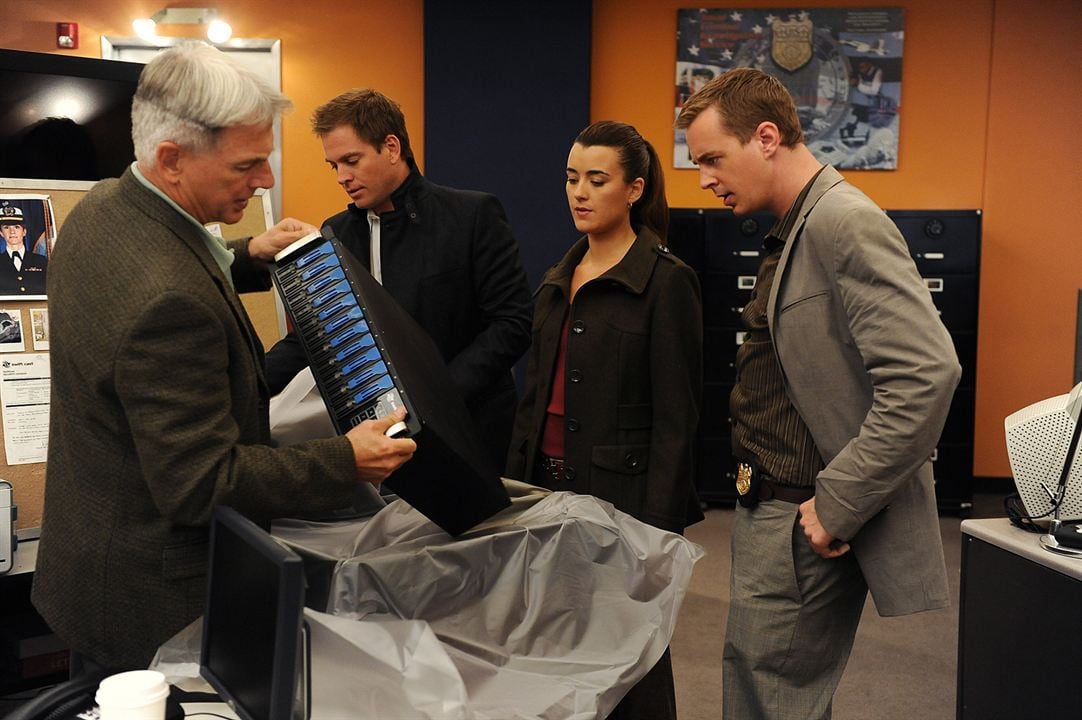 Foto Cote De Pablo, Sean Murray, Michael Weatherly, Mark Harmon