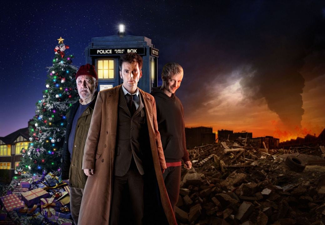 Doctor Who (2005) : Foto Bernard Cribbins, David Tennant, John Simm