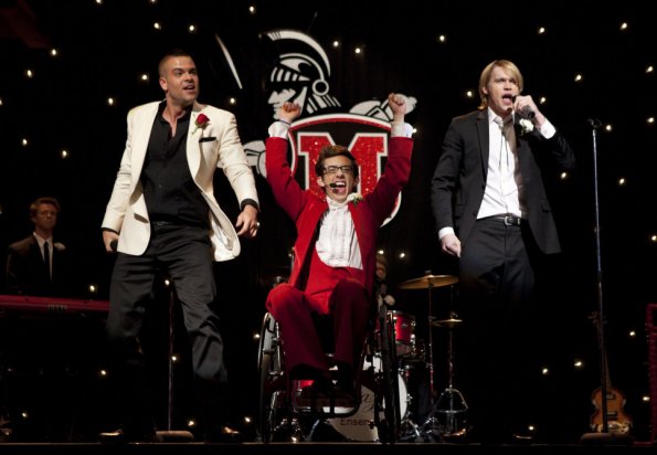 Glee : Foto Mark Salling, Kevin McHale, Chord Overstreet
