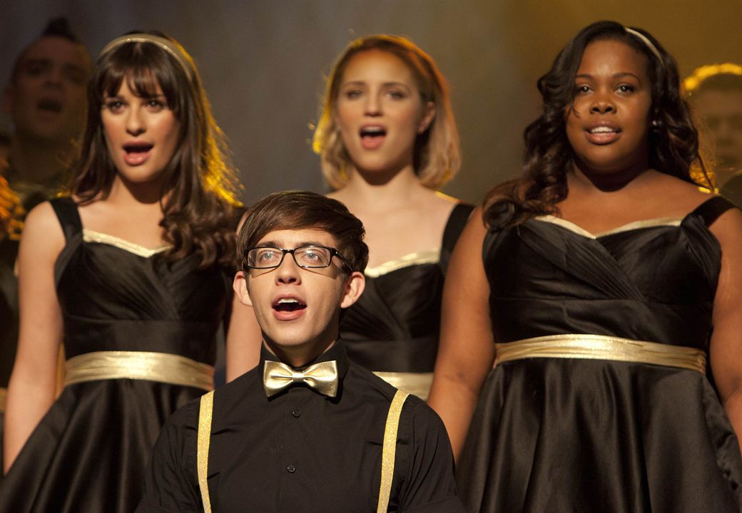 Glee : Foto Kevin McHale, Amber Riley, Mark Salling, Dianna Agron, Lea Michele