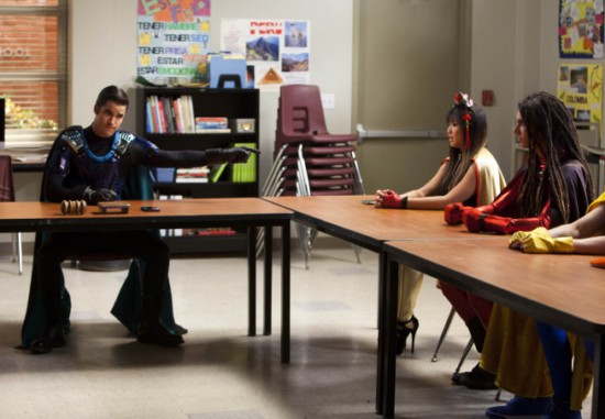 Glee : Foto Jenna Ushkowitz, Darren Criss, Samuel Larsen