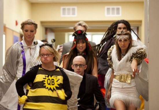 Glee : Foto Heather Morris, Vanessa Lengies, Jenna Ushkowitz, Kevin McHale, Lauren Potter (V)