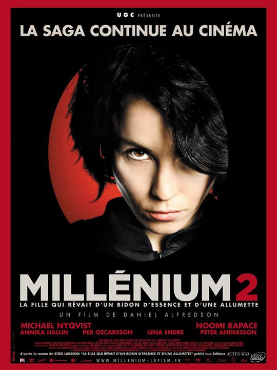Millennium 2: La chica que soñaba con una cerilla y un bidón de gasolina : Cartel Daniel Alfredson, Stieg Larsson