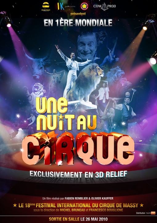 Une nuit au cirque 3D : Cartel