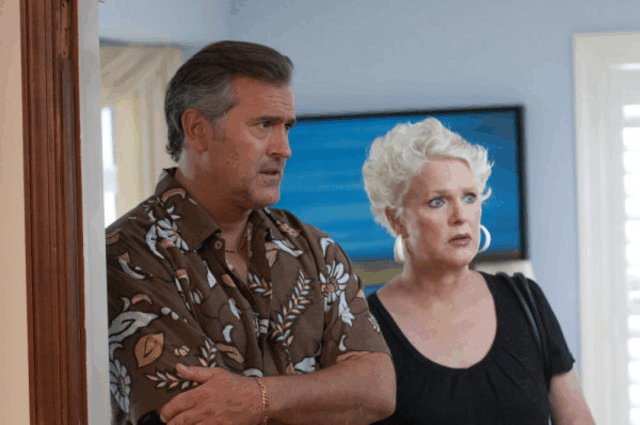 Foto Bruce Campbell, Sharon Gless