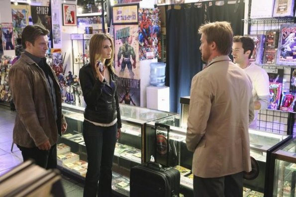 Castle : Foto Eric Tiede, Nathan Fillion, Stana Katic, Kenneth Mitchell