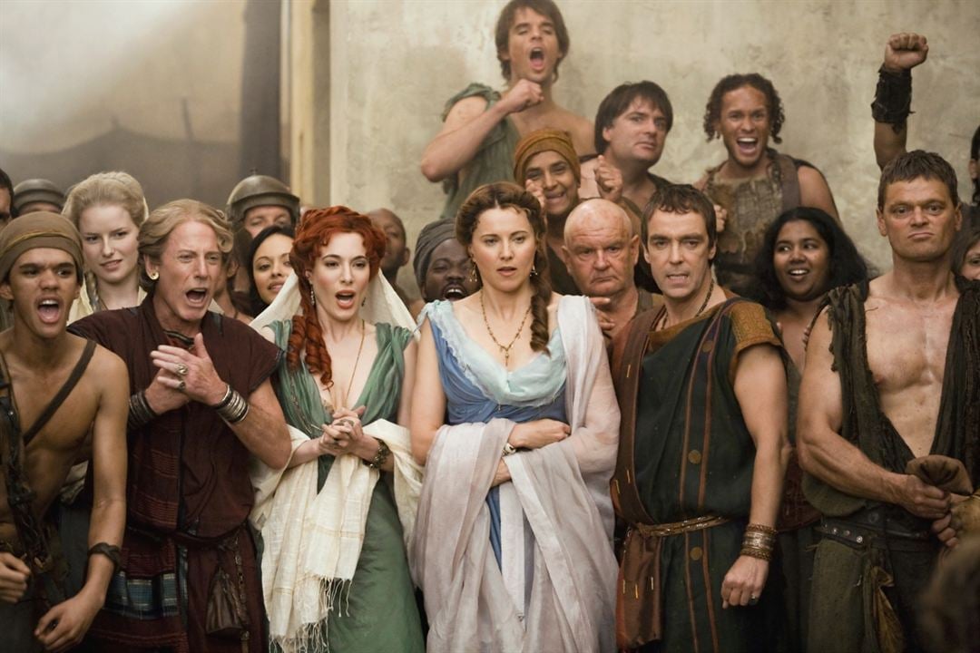 Spartacus: Dioses de la Arena : Foto Jaime Murray, John Hannah, Lucy Lawless