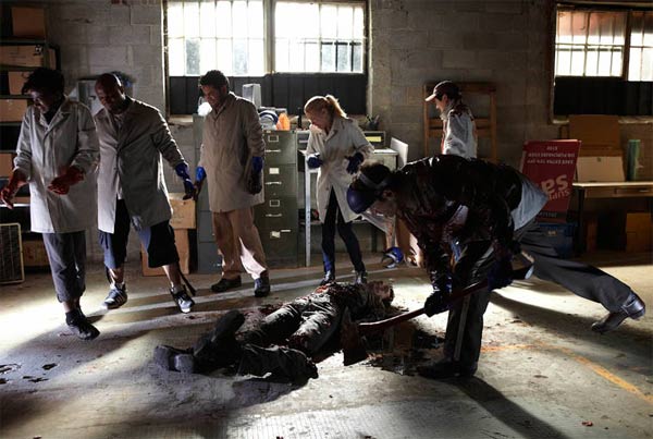 The Walking Dead : Foto Jeryl Prescott, Laurie Holden, Steven Yeun, Andrew Lincoln
