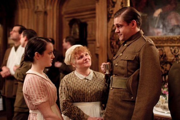 Downton Abbey : Foto Dan Stevens, Sophie McShera, Lesley Nicol