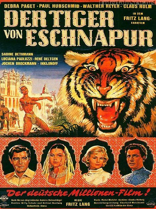 El tigre de Eschnapur : Cartel