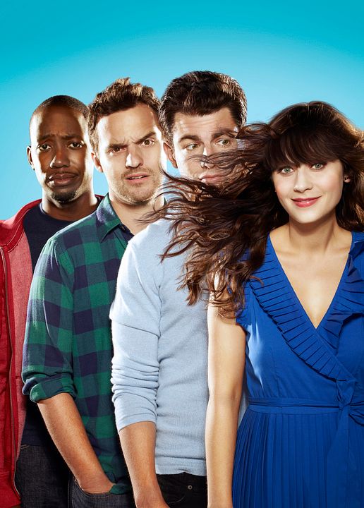 Foto Lamorne Morris, Max Greenfield, Jake Johnson, Zooey Deschanel