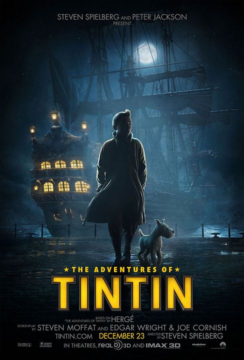 Las aventuras de Tintín: El secreto del unicornio : Cartel