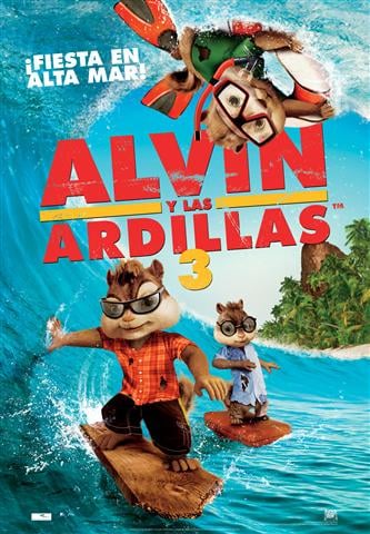 Alvin y las ardillas 3 : Cartel