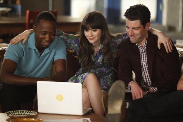 New Girl : Foto Max Greenfield, Zooey Deschanel, Lamorne Morris