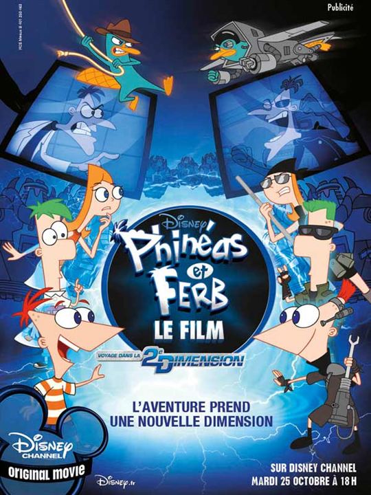 Phineas y Ferb: A través de la 2ª dimensión : Cartel