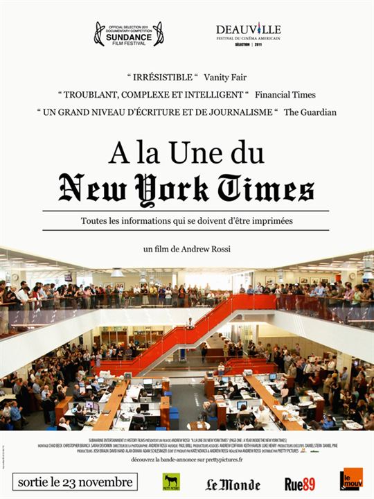 Page One: un año en The New York Times : Cartel