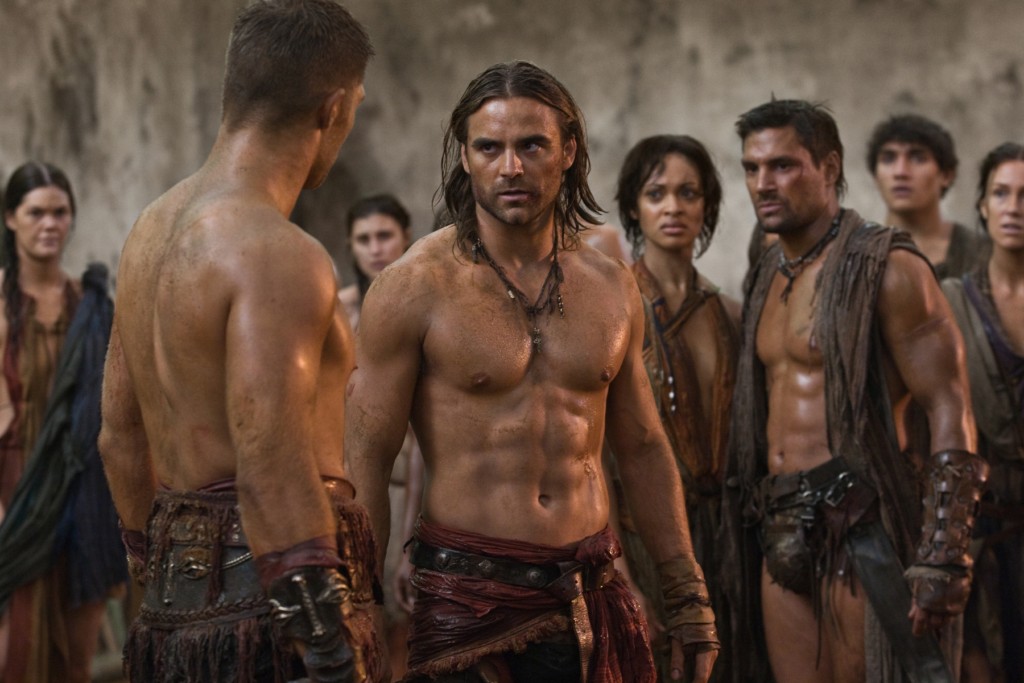 Spartacus: Sangre y arena : Foto Cynthia Addai-Robinson, Dustin Clare, Manu Bennett