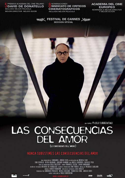 Las consecuencias del amor : Cartel