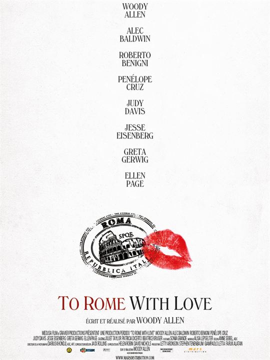 A Roma con amor (To Rome with Love) : Cartel