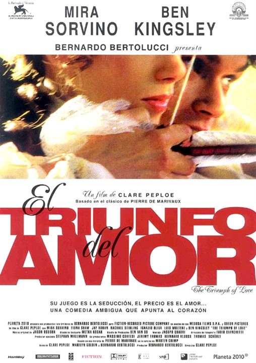 El triunfo del amor : Cartel