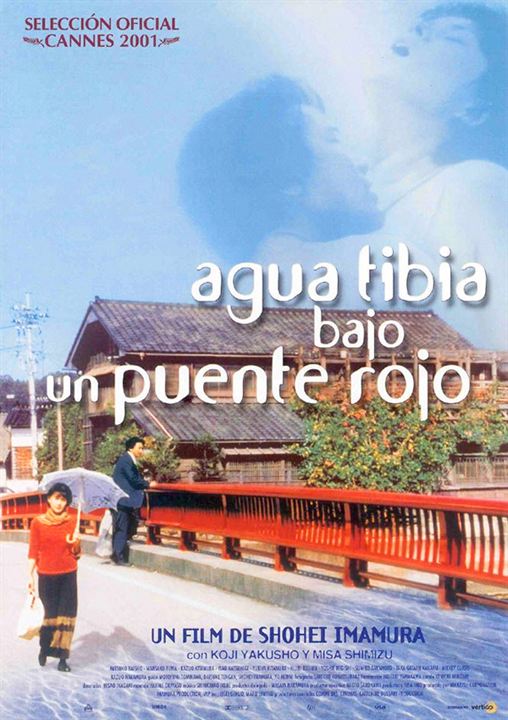 Agua tibia bajo un puente rojo : Cartel