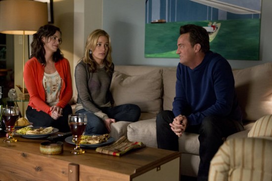 Go On : Foto Matthew Perry, Christine Woods, Piper Perabo